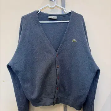 LACOSTE 그레이 아크릴 가디건 프랑스제