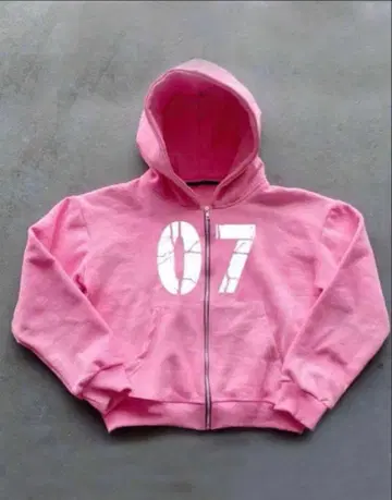 Akimbo 스타일 핑크 후드티