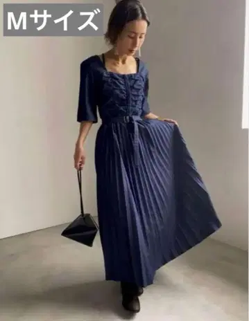 아메리빈티지 데님 플리츠 드레스 롱 원피스