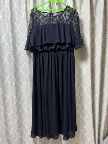 DRESS+ 네이비 3XL 레이스 드레스