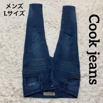 새상품급 Cook jeans 속기모 라이더 데님 팬츠 남성용 L 사이즈