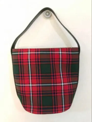 tsuru by mariko oikawa 레드 체크 버킷 백