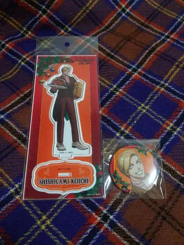 시시가미 케이이치 크리스마스 아크릴 스탠드 캔뱃지 세트 쟝케트뱅크