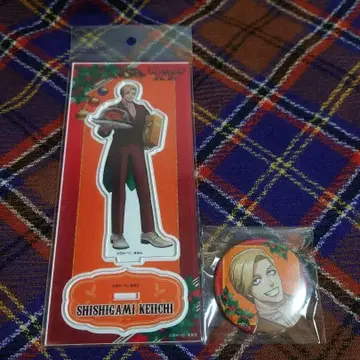 시시가미 케이이치 크리스마스 아크릴 스탠드 캔뱃지 세트 쟝케트뱅크