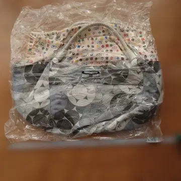 기하학 패턴 중형 토트백