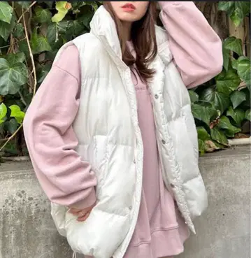 INGNI 에코 다운 베스트 M 사이즈 여성용 아우터 다운 베스트