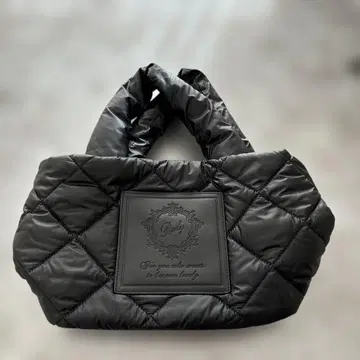 Rady 퀼팅 에코 다운 토트백 블랙