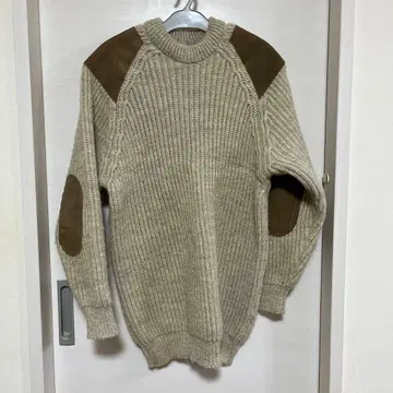 영국제 울 100% 울 스웨터 L 남성용 스웨터 여성용 원피스