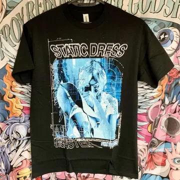 Static Dress 포스트하드코어 유로 투어 밴드 T셔츠