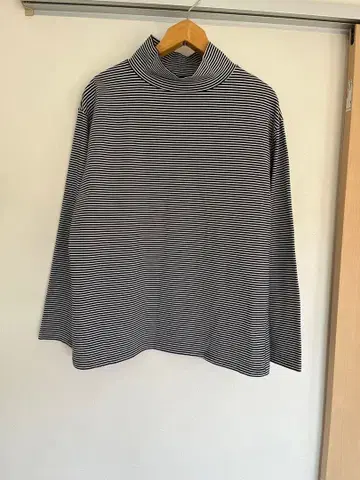 L'ECHOPPE LE 엘이 보더 하이넥 블랙 2