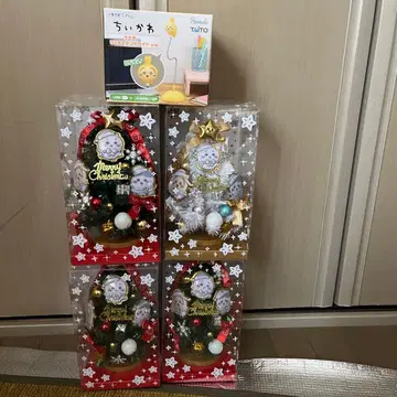 치이카와 크리스마스 트리 총 2종 + 스탠드 라이트 합계 5개