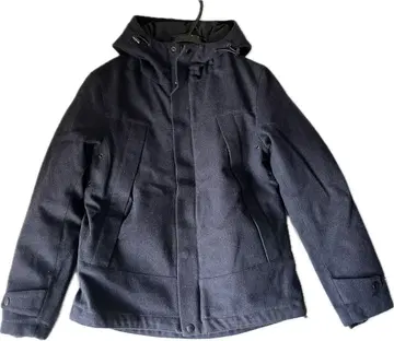 HARE 네이비 후드 부착 코트