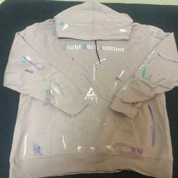 LEFLAH 페인트 후드티 XXL