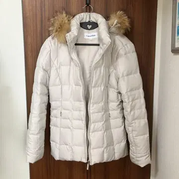 캘빈 클라인 라이트 그레이 다운 자켓 XS