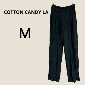 COTTON CANDY LA 블랙 와이드 팬츠 M