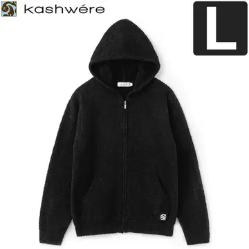 택 포함 미사용 새상품 Kashwere 카시웨어 풀 집업 후드티 블랙