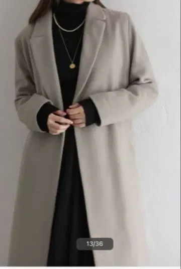 라 토탈리테 울 비버 체스터 코트