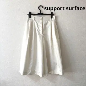 support surface 서포트 표면 와이드 팬츠 팬츠 화이트