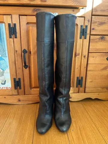 더블 스탠다드 클로징 가죽 롱 부츠 36.5