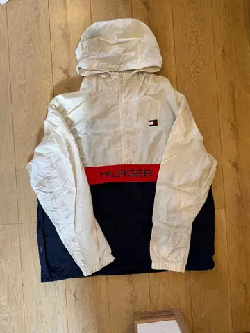 TOMMY HILFIGER 후드 부착 나일론 자켓 XL