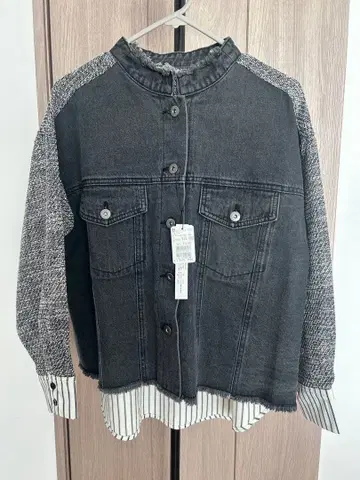 야마다야 RADAITE 트위드 도킹 데님 자켓