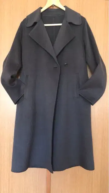 유니클로 더블 페이스 롱 코트