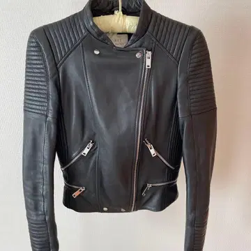 ZARA 자라 더블 라이더 자켓 XS