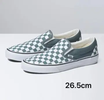 VANS 슬립온 체커 x 민트 그린