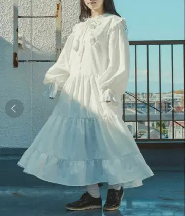 kutir 쿠티르와 레트로 빅 옷깃 티어드 프릴 티어드 원피스