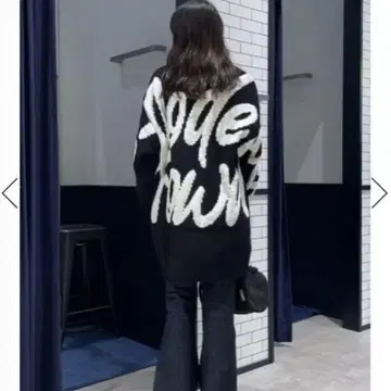 로고 2WAY 몰 니트 원피스 로데오