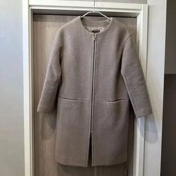 Noble 노카라 지퍼 코트 38