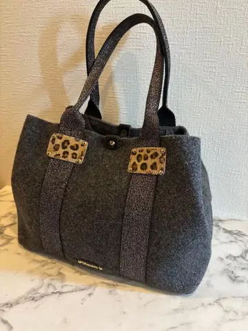 TOPKAPI 탑카피 이탈리아 펠트 백 그레이 울 새상품급