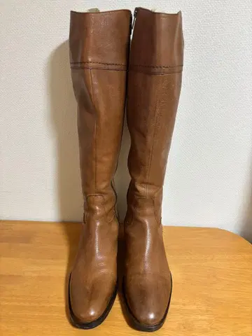 모드 에 자코모 브라운 가죽 롱 부츠 22.5 새상품급