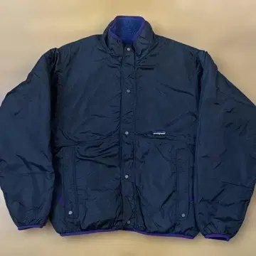 눈 없음 L 93년 파타고니아 파일 그리세이드 푸른색 블랙