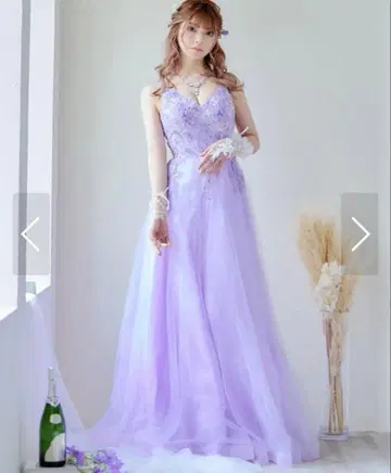 오 사베지 라벤더 비즈 드레스 S