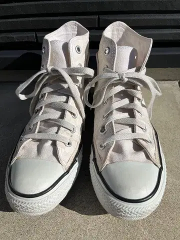 CONVERSE 올스타 컨버스 화이트 하이컷 스니커즈 24.5cm