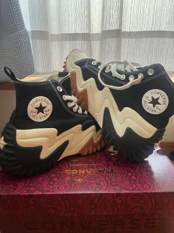 컨버스 란스타모션 하이컷 블랙