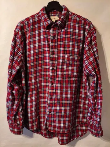 거인택 90s J.Crew 빨파 체크 셔츠