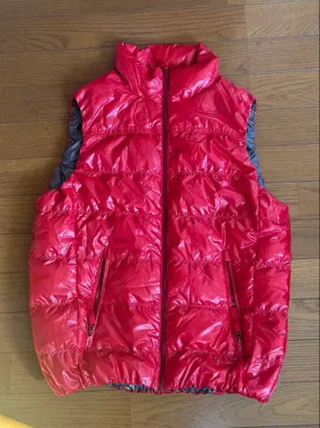 UNIQLO 라이트 프리미엄 다운 베스트 M 빨간색