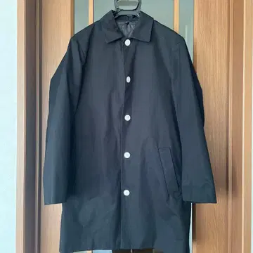 ships 블랙 스텐카라 코트 화이트 버튼 퀼팅 자켓 탈부착