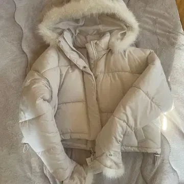 아이보리 다운 자켓 F 사이즈