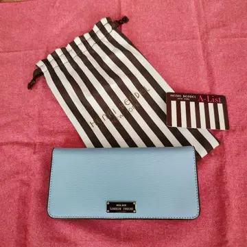 Henri Bendel 스카이블루 장지갑 수납 봉투 포함