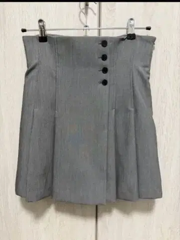 SNIDEL 그레이 플리츠 미니 스커트