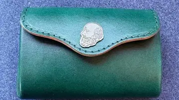 BROWN BROWN 컴팩트 지갑 터콰이즈