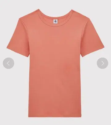 쁘띠바토 코랄 핑크 반팔 티셔츠 XS