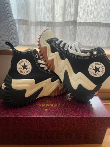 컨버스 란스타모션 하이컷 블랙