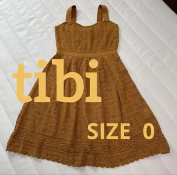 tibi 슬리브리스 무릎 기장 원피스 사이즈 0
