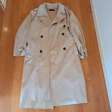 ZARA 베이지 더블 브레스트 코트 M