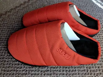 SUBU NANNE 오렌지 사보 클로그 샌들 사이즈 1