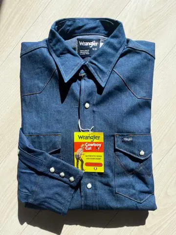 80s Wrangler 27MW 카우보이 셔츠 데드스탁